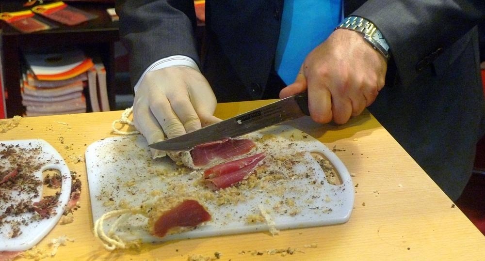 Jamón con sabor a chocolate