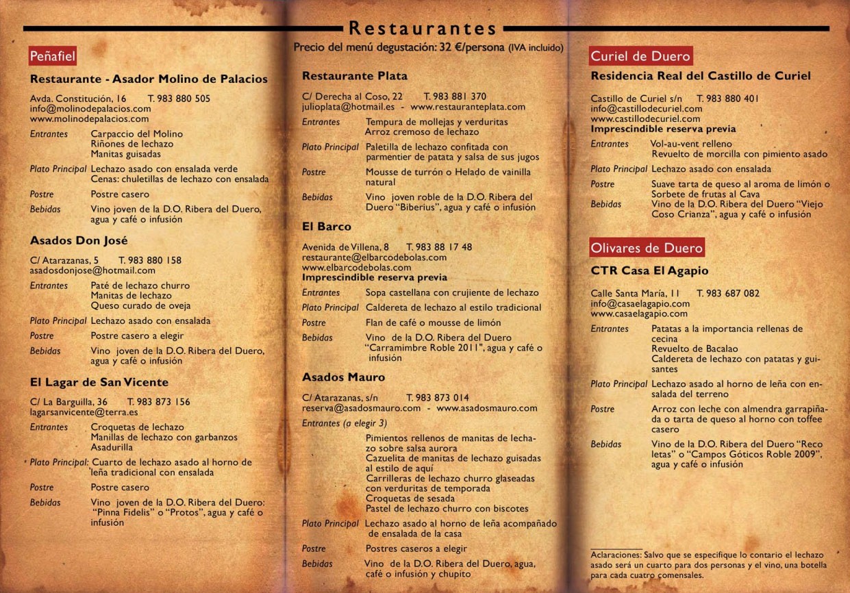 III Jornadas del Lechazo de la Ribera del Duero