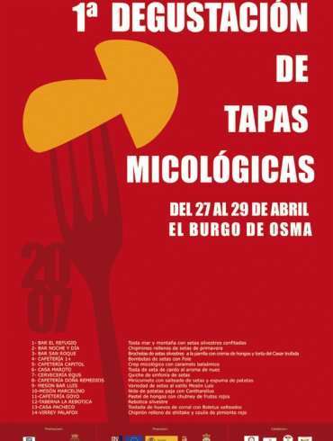 I Degustación de tapas micológicas Burgo de Osma