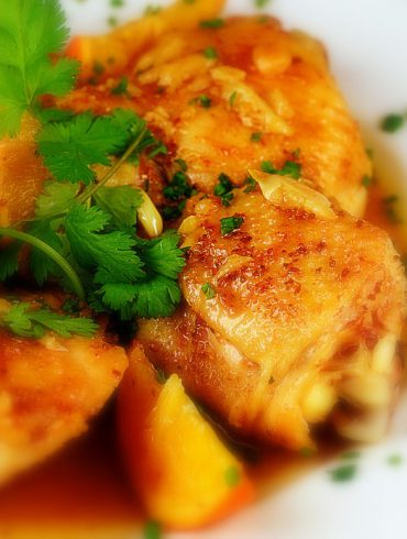 Receta de Pollo a la naranja con aroma al jengibre