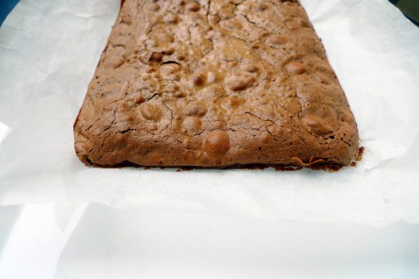 Receta de brownie de chocolate y avellanas