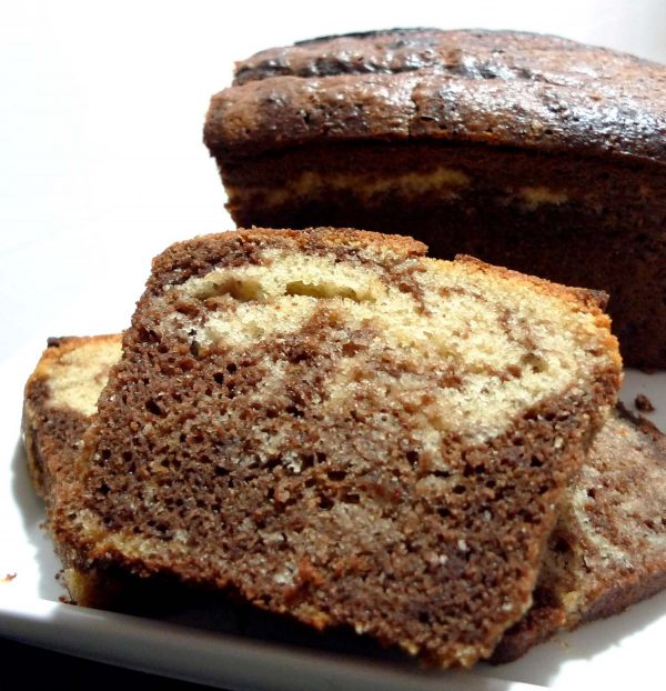 Bizcocho de yogur de plátano y chocolate 1