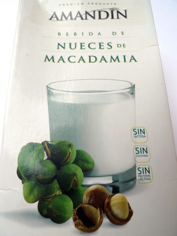 bebida de nueces de macadamia Amandin