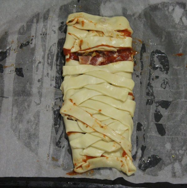 Pizza Calzone para Hallowen