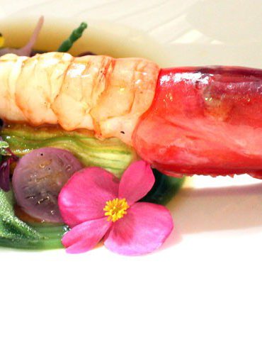 Plato Ruben Cabrera - ganador del concurso gamba roja de dénia