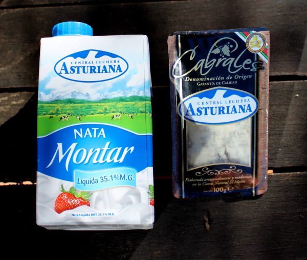 Ingredientes salsa queso Cabrales