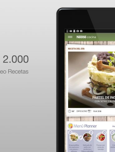 Nestlé Cocina, app con miles de recetas gratuitas