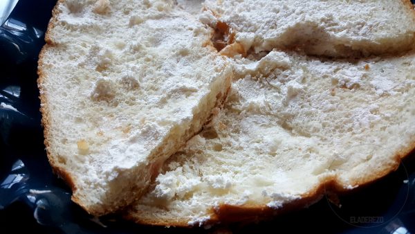 Pudin de Roscón de Reyes con manzanas reinetas