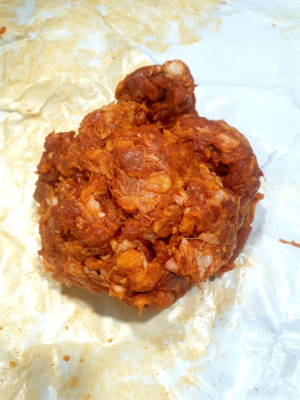 picadillo de chorizo o jijas