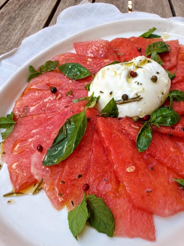 carpaccio de sandia